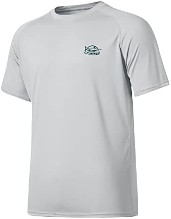 Willit Men's UPF 50+ Sun Protection Shirt Rashguard Swim Shirt Short Sleeve SPF Quick Dry Fishing Shirt