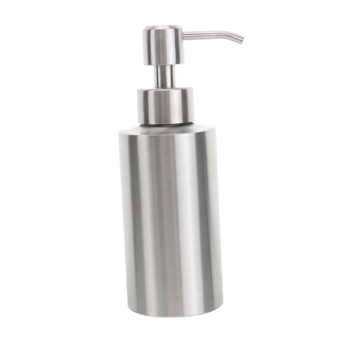 Unomor Modern Hand Wash Pump Stainless Steel Soap Dispenser Bottle 304 Stainless Steel Soap and Dispenser 220ml