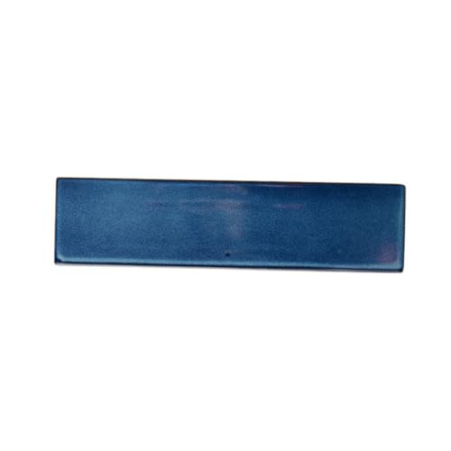 Plato rectangular de cerámica azul GALPADA miniatura 2