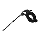 Alipis Halbgesichts-augenmaske Mit Stab Für Damen Handmaske Für Maskenbälle Abschlussballmasken Cosplay-masken Venezianische Partydeko Aus Leichtem Material Passend Für Männer Und