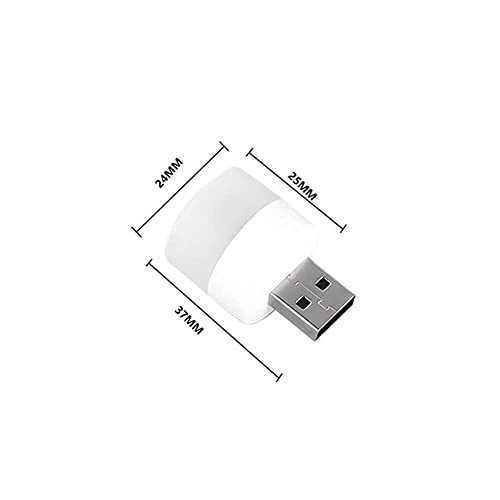 Image of Mini USB Night Light | Small Lamp for Eye Protection & Reading | LED PC Car Bulb | Indoor & Outdoor Camping Light | White