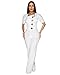fiocko Sexy ladies fashion wide leg elegant club jumpsuit business party jumpsuit