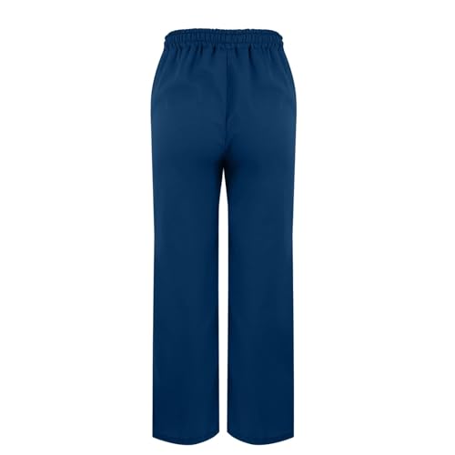 Women Linen Pants 2025 Wide Leg Casual Palazzo Pants Cotton Linen Lounge Beach Summer Pants with Pockets3