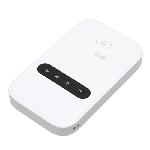 Generic Enrutador Móvil Portátil 4G LTE con Ranura para Tarjeta SIM, Enrutador de Internet Inalámbrico de 300 Mbps para Juegos, Diseño Compacto para Transmisión en Al Aire Libre, ABS Blanco