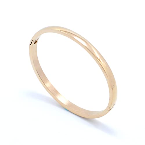 Bracelet ouvert rond LuisFranklin : le jonc rosegold sans fermoir difficile