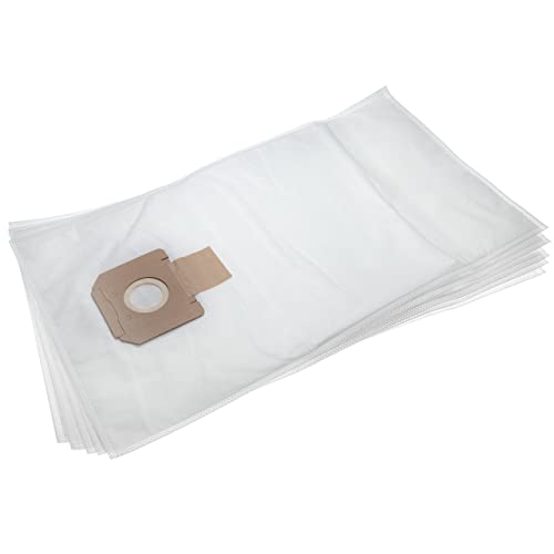 vhbw 5x sacchetti compatibile con Bosch GAS 55 M AFC Professional aspirapolvere - in microfibra, 70,2cm x 40cm, bianco