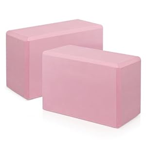 Yoga Blocks 2 Pack, Premium EVA Foam Blocks, Non Slip High Density Foam Yoga Blocks for Pilates Meditation, Stretching and Toning