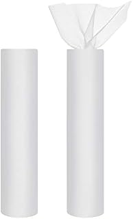 Handi Stitch White Fabric Tulle Rolls (2 Pack) - 30cm x 25m per Spool - Polyester Tulle Roll Netting for Birthday Parties, Gift Wrapping, Weddings, Decorations, Crafts, Bows, Tutu Skirts, Costumes