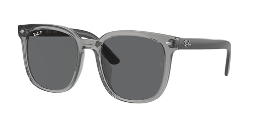 Ray-Ban RB4401D Sunglasses Bundle: RB 4401D 659981 Transparent Grey Dark Grey Pol and Universal Anti-slip Silicone Leash