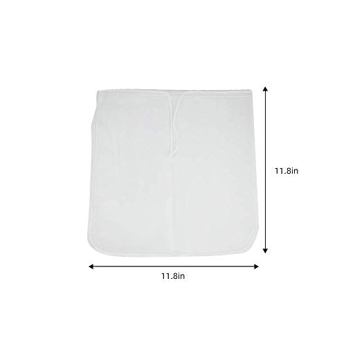 Image of Reusable Filter Bags - 12 inch X 12 inch Washable Mesh Bag for Straining Food /Cold Brew Coffee,Food Grade BPA-Free Cheesecloth,Multiple Usage for Nut Milk Fruit Wine Juice Filter (2, 12 inch X 12 inch)