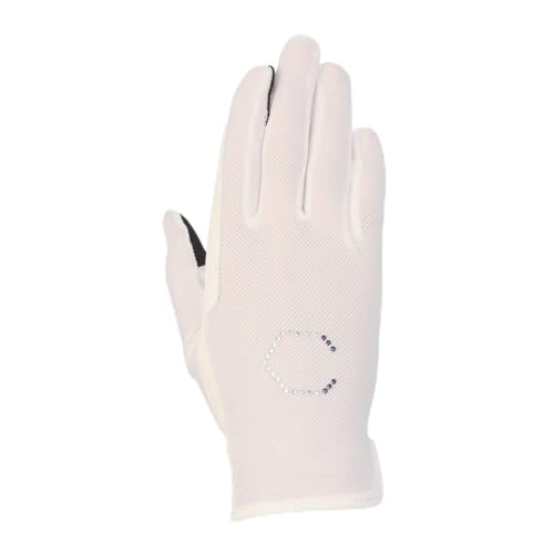 Coldstream Guantes de equitación unisex para adultos, blanco, 85