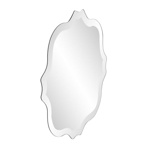 Howard Elliott Collection Frameless Square Wall Mirror, Silver Beveled Edge Glass, Modern Decorative Vanity Mirror for Bathroom, Entryway & Bedroom Wall Display, Elegant Minimal Design, 16 x 16 Inch by Howard Elliott Collection - Image 2