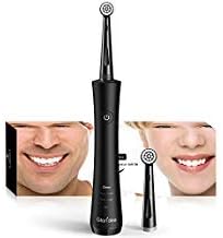 Gloridea Rotary Electric Toothbrush for Adults, Rechargeable Toothbrush Teeth Whitening and Strong Battery Endurance, Powered Spin Toothbrush with 2 Round Heads, 3 Modes USB Toothbrushes in Black