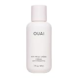 OUAI Anti Frizz Cream Travel Size - Moisturizing Hair Cream with Frizz Control & Heat Protection - Provides Hydration with Jackfruit & Beetroot Extract - Paraben, Phthalate & Sulfate Free (3 oz)