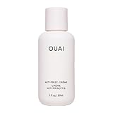 OUAI Anti Frizz Cream Travel Size - Moisturizing Hair Cream with Frizz Control & Heat Protection - Provides Hydration with Jackfruit & Beetroot Extract - Paraben, Phthalate & Sulfate Free (3 oz)