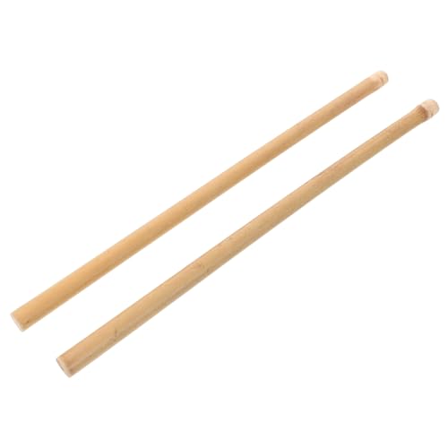 Baquetas profesionales TOYANDONA, 1 par, madera de bambú, color beige, tamaño 26 x 1 x 1 cm, para batería y percusión miniatura 1