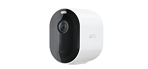 Arlo Pro 4 Security Camera Outdoor, 2K HDR, Wireless CCTV, 6-Month Battery, Colour Night Vision, 2-Way Audio, Built-in Siren, No Hub Needed, Free Trial of Arlo Secure Plan, White
