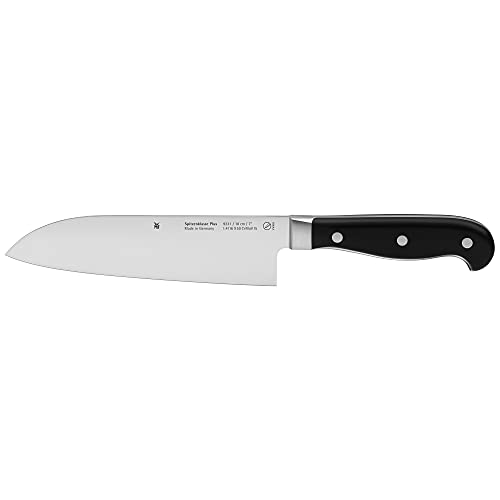 WMF Spitzenklasse Plus - Cuchillo Japonés Santoku de 32 cm con Hoja de Acero Templado Completamente Forjado de 18 cm