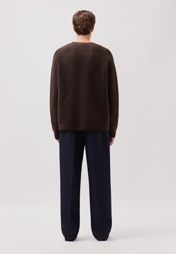 Pull-over marron Seidensticker Studio, maille premium et finitions luxe