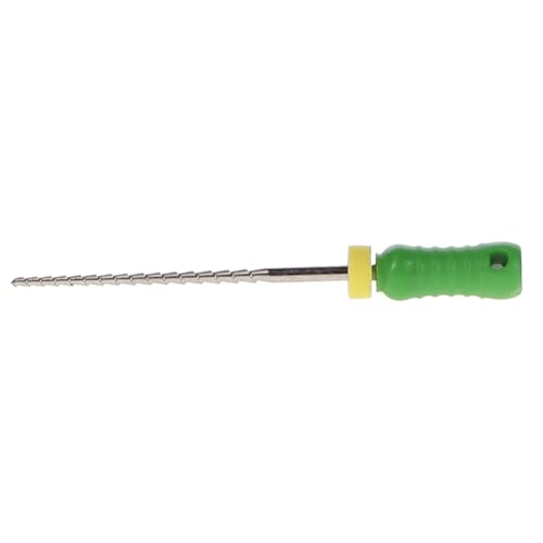 House Brand Dentistry 400480 HSB Hedstrom Endodontic Files Stainless Steel 25mm #70 Green 6/Pk