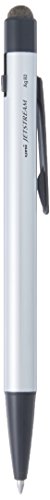Bolígrafo Uni Jetstream Stylus Single Knock plateado con puntero digital