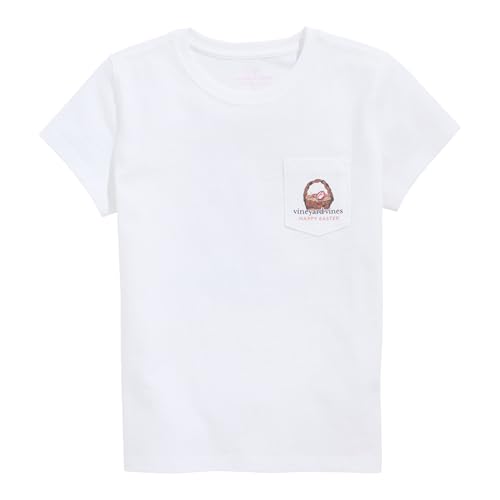vineyard vines Girls' Easter Dog Short-Sleeve Pocket Tee2