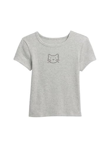 Image of Gap Girls' Short Sleeve Ribbed Tee