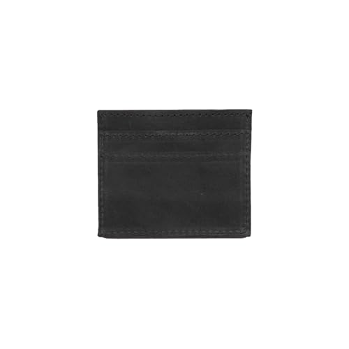 ABLE Clothing Alem Leather Credit Card Wallet for Women, Small,Slim,Minimalist Compact Wallet with Separate Card and Cash Slots (Black)