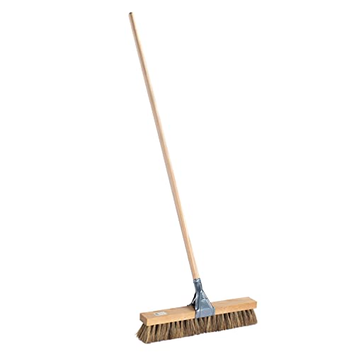 Cepillo barrendero 50 cm Fibra Vegetal UNIÓN con Garra metálica con Mango Madera Cover