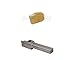 Accusize Industrial Tools 3/8'' x 1/2'' Heavy Duty Indexable Grooving/Parting Holder with 11 Gtn-2 Tin Coated Carbide Inserts, 2415-5022INS