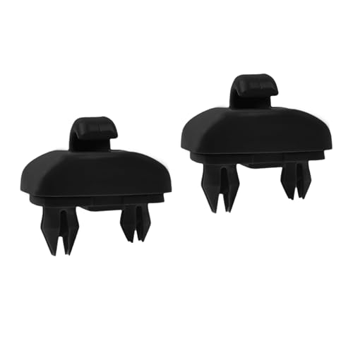 Lyxheth 2PCS Inner Sun Visor Clips, Car Visor Holder Hook, Makeup Mirror Fixing Bracket Replacement for 8U0857562A 8E0857563A, Car Plastic Sun Visor Hook Clip Bracket Retainer Fit for Audi (Black)