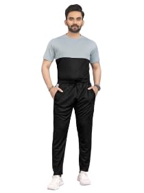 Cotton Blend Cord-Set for Men, Regular Fit Half Sleeves T-Shirt and Lower Set | Night Suit, Summer Track Suit for Boys | Ideal for Casual Outings, Workout, Gym, Sports-image-44