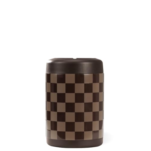 Image of HydroJug Can Cooler 12 oz, Stainless Steel Can Holder, Autumn Checkers