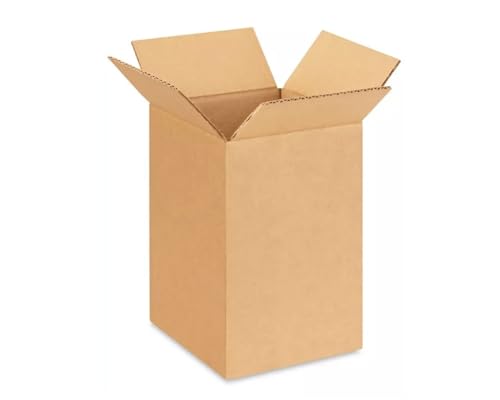 Image of Secure Seal - 6x6x9 Pack of 50 Corrugated Cardboard Packing Shipping Mailing Moving Carton Boxes