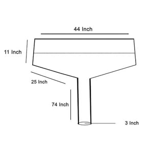 Image of Split AC Cleaning Cover Waterproof with Drain Pipe | Indoor AC Service Washing Bag for 1, 1.5 & 2 Ton AC (52 Inches Cover)