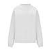 Mock Neck Sweatshirt Women Cute Oversized Sweatshirts Cozy Soft Pullover Sweaters Loose Fit No Hood Fashion Winter Clothes women clothes Gray M