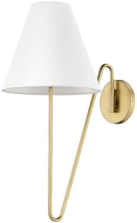 Golden Lighting 3690-A1W BCB-IL Kennedy - 1 Light Swing Arm Wall Sconce-25.13 Inches Tall and 11.75 Inches Wide, Finish Color: Brushed Champagne Bronze