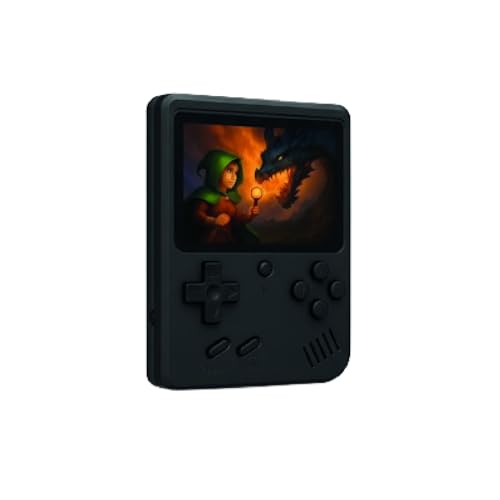 Consola Retro portátil con 400 Juegos clásicos.Consola Retro para niños y Adultos con Pantalla a Color de 3” y Compatible con conexión a TV. Consola de Videojuegos portátil, Color Negro