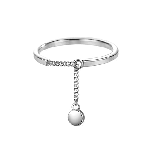 Anneaux de chaîne lisses en argent et finitions haute joaillerie