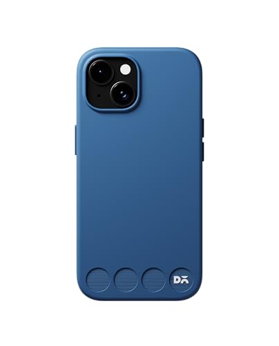 Image of DailyObjects iPhone 15 Stack Classic Magnetic Case Cover | Compatible with Magsafe | Camera & Body Protection | Shock /Scratch Proof| Dual Hybrid Protection | Wireless Charging - Indigo Blue
