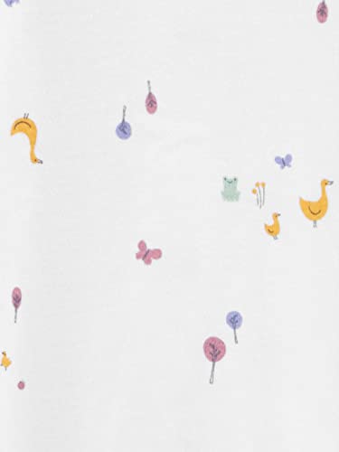 Simple Joys by Carter's Baby Girls' Cotton Footed Sleep and Play, Pack of 2