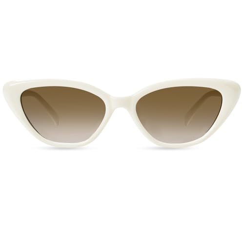 OPTOFENDY Cat Eye Sunglasses for Women Vintage Retro Narrow Cateye Frame Trendy Sun Glasses OP6913