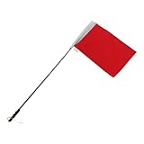 Toyvian Bandera Guía Turística Pequeña Telescópica 12 M para Excursiones Escolares y Actividades al Aire Libre Palo Extensible y Colores Llamativos