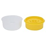 Tnfeeon Separatore Di Uova Per Panettieri Domestici, Divisore Tuorlo E Bianco Può Contenere 6 Tuorli, Strumento Da Compatto 5,1x5,1x2,8 Pollici Ideale Per Conservare Torte Meringhe (YELLOW)