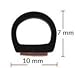 Weather Stripping D Shape Small, Fits Gap 0.15 to 0.24 inch (4-6mm), Length 10 Feet (3.05 Meter)