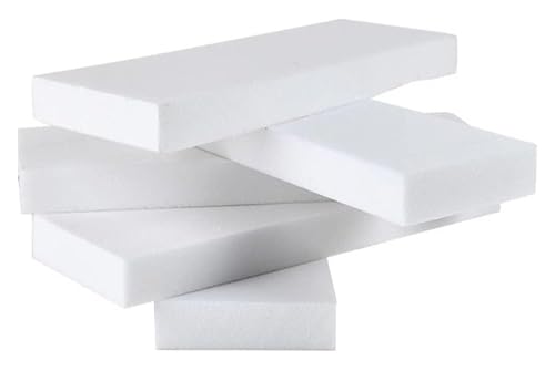 Hlhlh HLHLH Weiße Schaumstoffplatten, 5 Stück