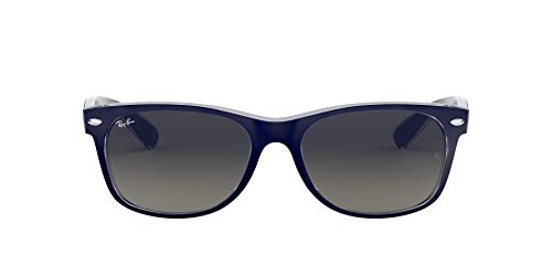 Ray-Ban Sunglasses Blue Frame, Grey-Black Lenses, 55MM3