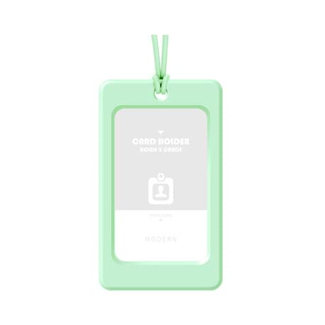 Tarjetas de identificación de trabajo con cordón de silicona duradero
