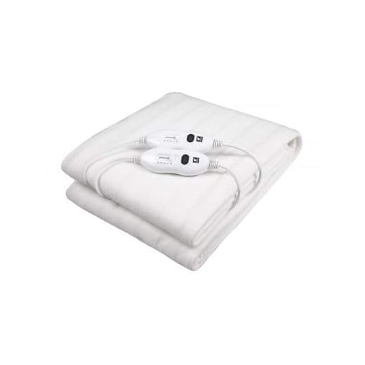 Manta eléctrica/Calentadora de cama, dimensiones: 160x140cm lavable. 2 Ajustes de temperatura. 2 controles regulables. Potencia: 2x60W. THULOS TH-EB400