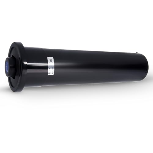 San Jamar C2410C One Size Fits All EZ Fit In-Counter Cup Dispenser with Black Gasket, Fits 8oz to 46oz Cup Size, 2-7/8" to 4-3/4" Rim, 23-1/4" Tube Length